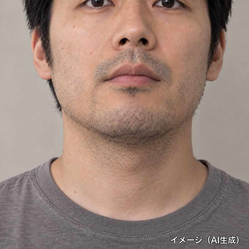 2ヶ月後のヒゲ
