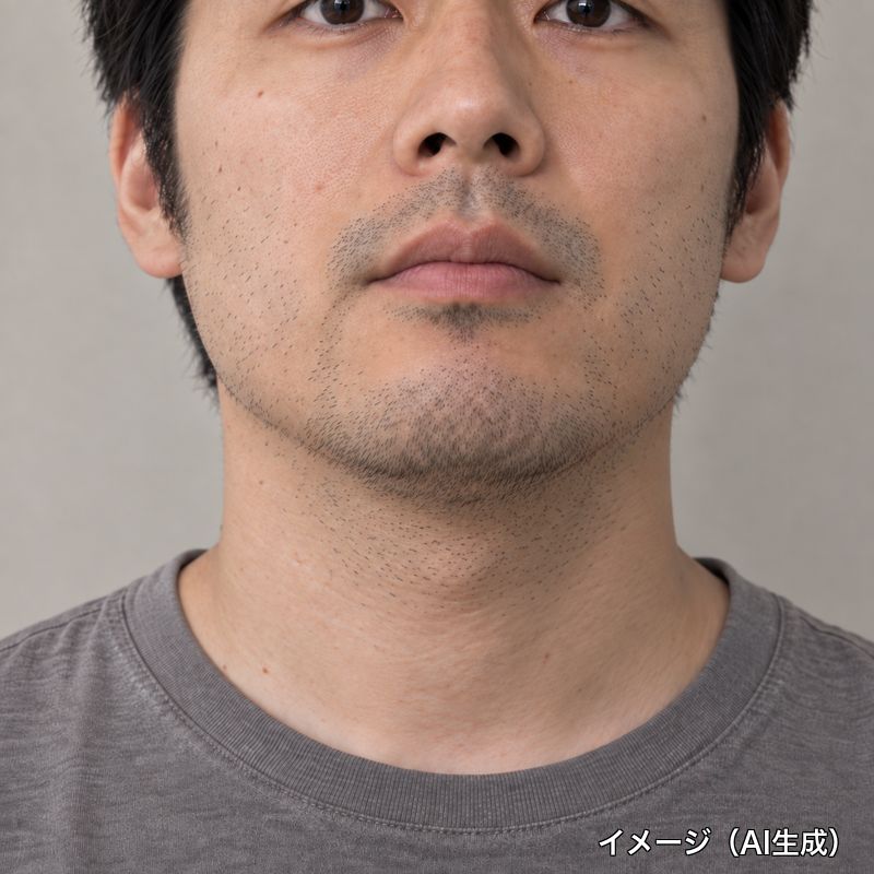 3ヶ月後のヒゲ