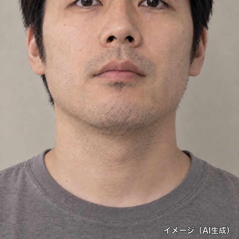 7ヶ月後のヒゲ