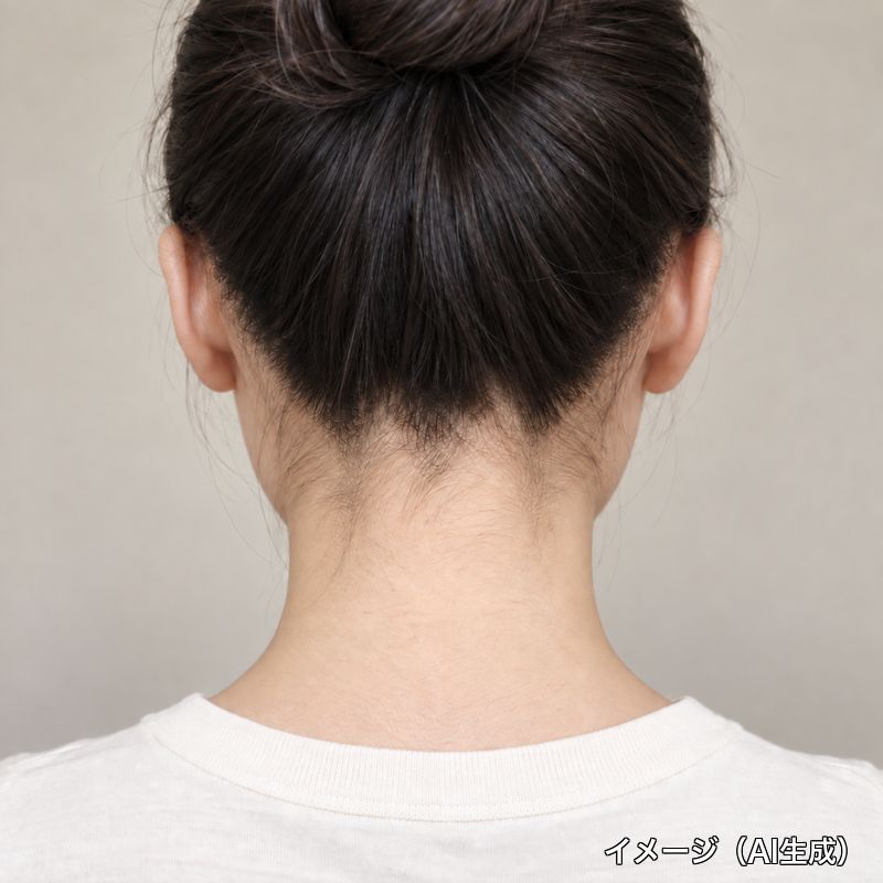 2ヶ月後の襟足・うなじ