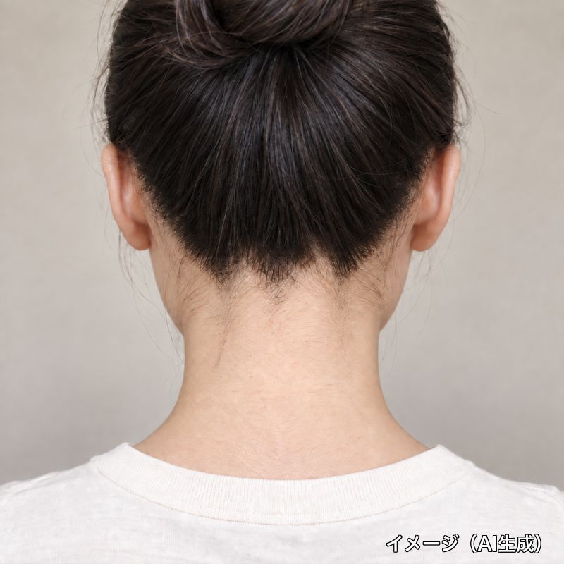 3ヶ月後の襟足・うなじ