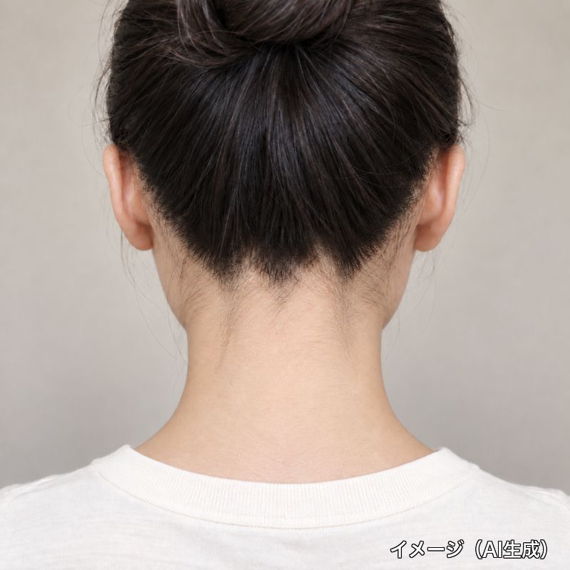 4ヶ月後の襟足・うなじ